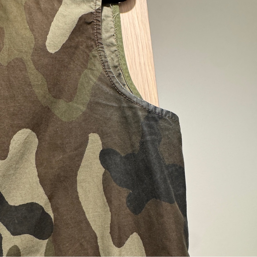 Mm6 Maison Margiela Camouflage Sleeveless Wrap Top with Bow - Size 44 IT - Picture 11 of 15